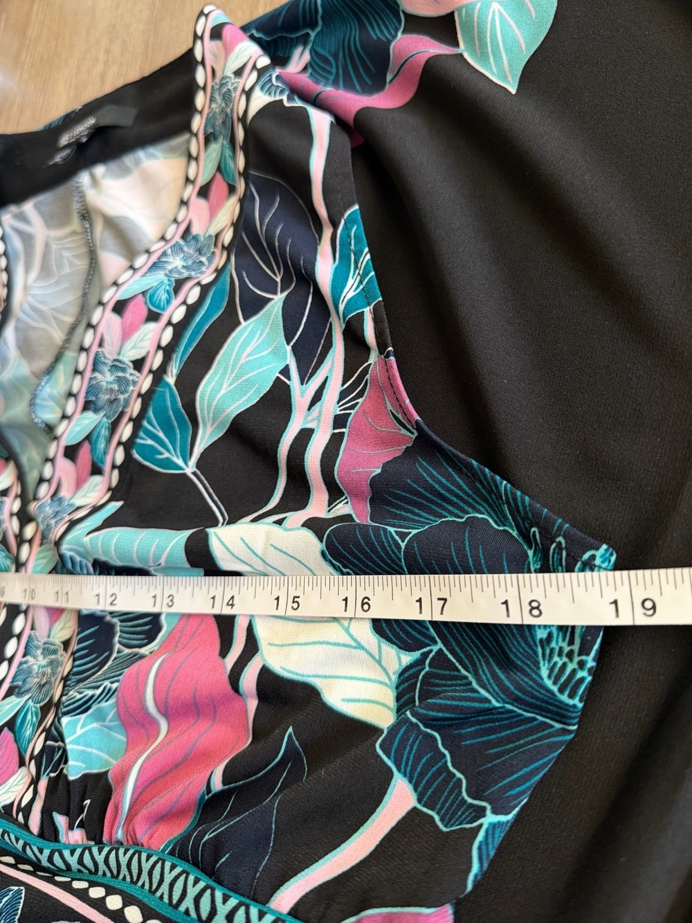 Maggy London Floral Jersey Maxi Dress, NWOT, 10 Petite - Picture 16 of 16